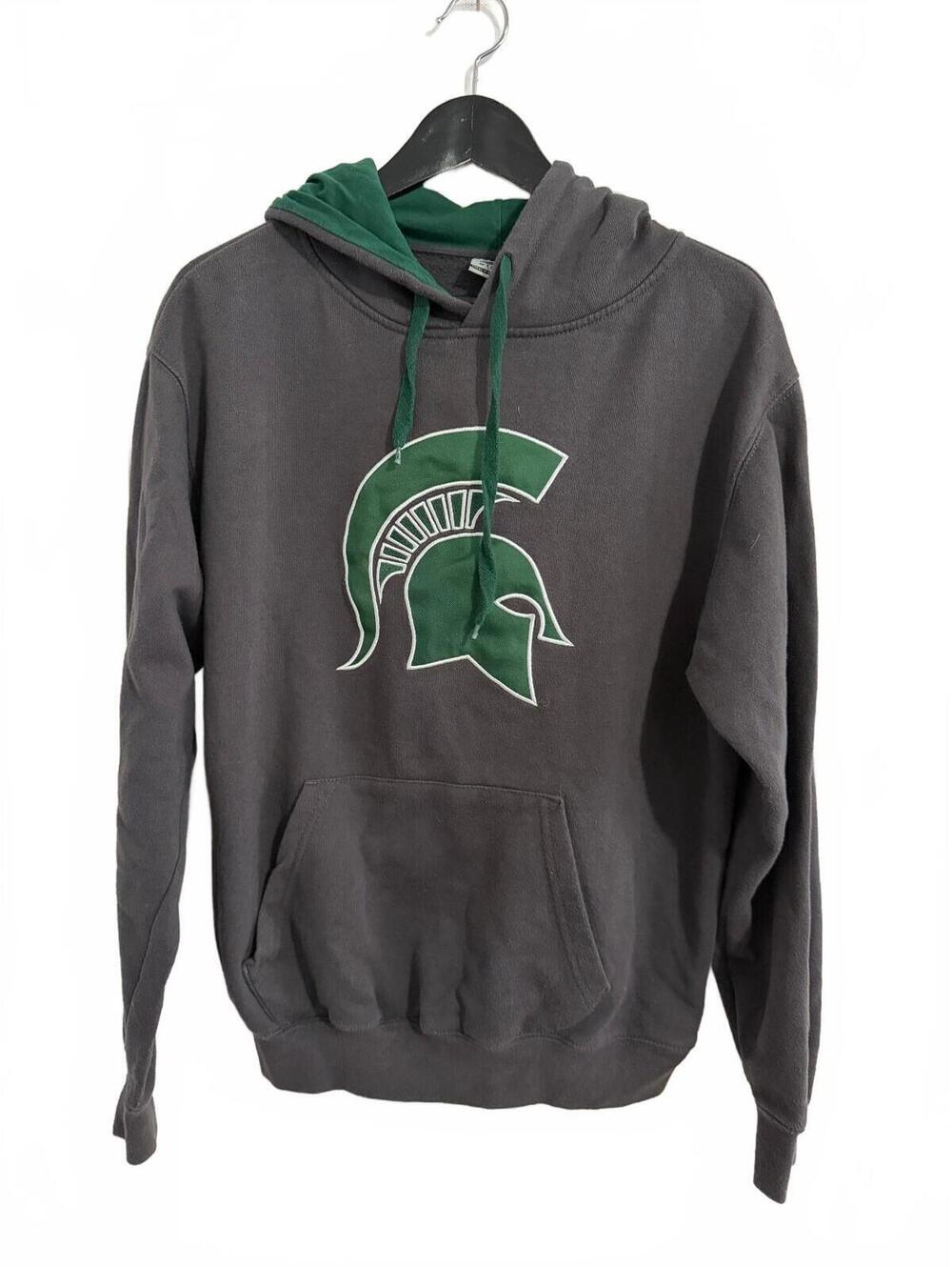 Michigan State Spartans Stitched Hoodie Sweatshirt Size M